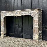 Regency Fireplace in Grey Ardennes Marble, 18th Century