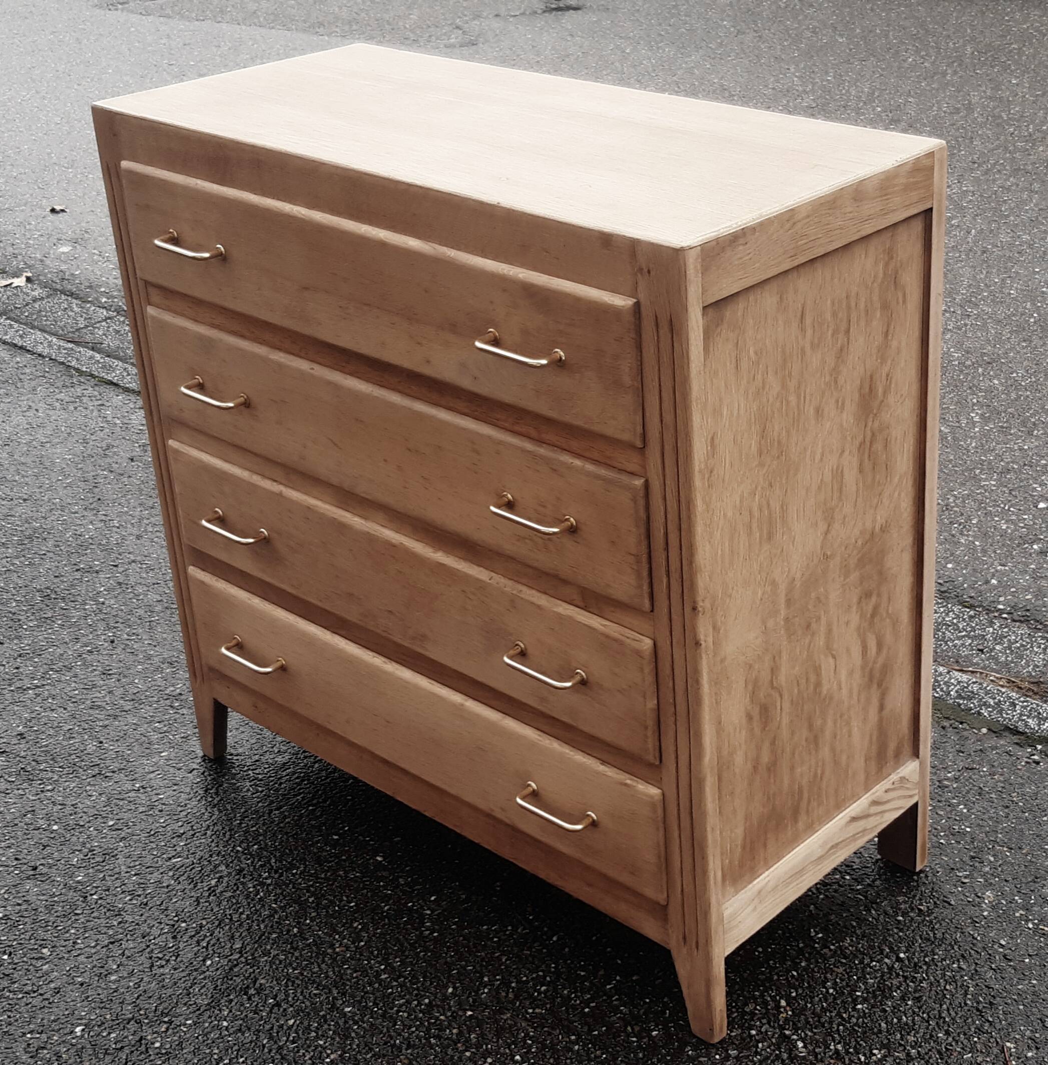 Commode vintage bois brut