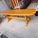 Solid wood indoor bench