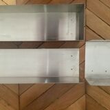 Wall storage space in stainless steel industrial steel designer