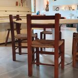 Set of 4 mulched chairs