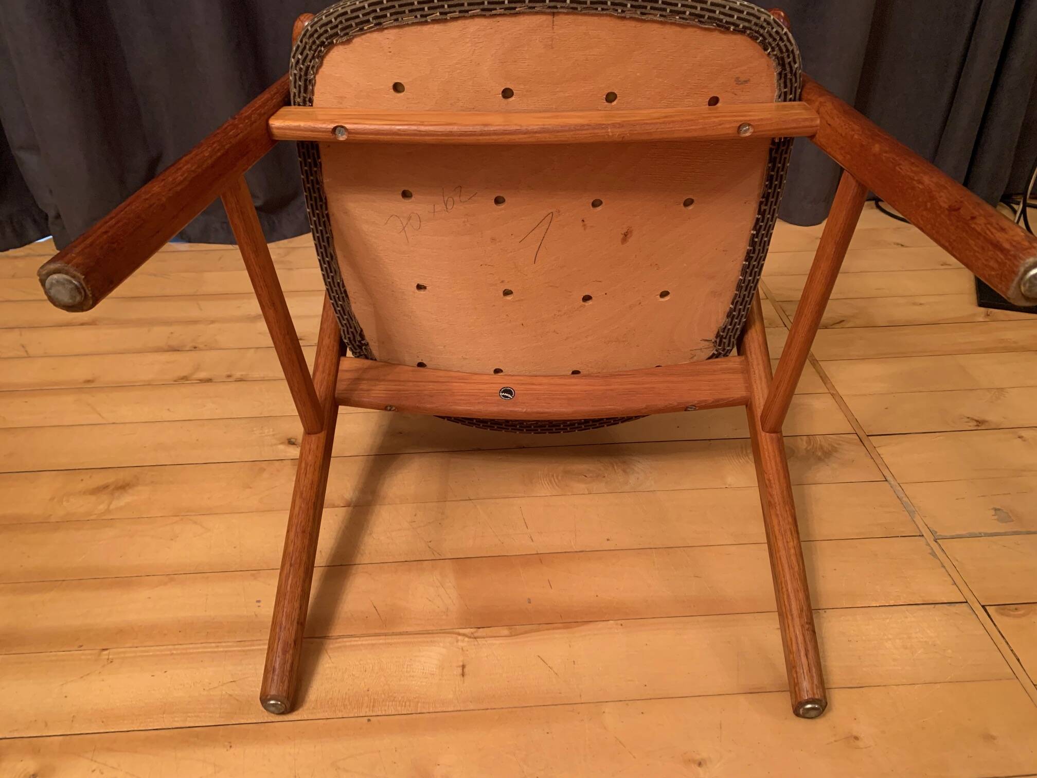 Model 43 armchair designed by Erik Kirkegaard, Høng Stolefabrik, Denmark, 1960s