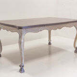 Table style louis xv patinated