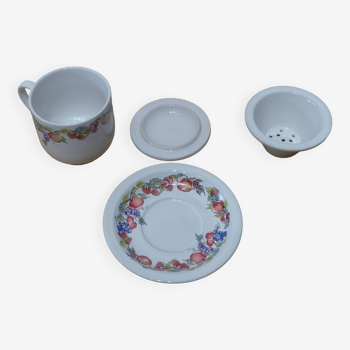 1 set of 2 herbal tea cups