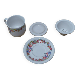 1 set of 2 herbal tea cups