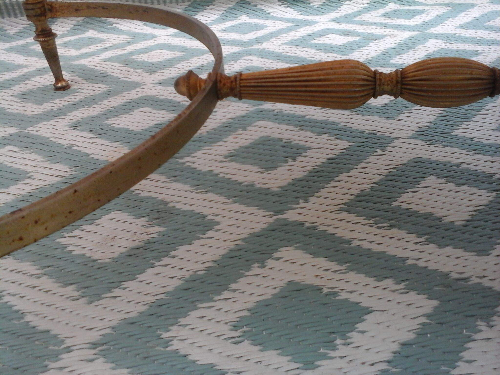 Marble and brass coffee table