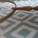 Marble and brass coffee table