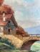 Tableau HSP "Landscape by the River" signed Bizet (mid-20th century school)