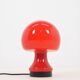 Vintage glass mushroom table lamp, 1960s