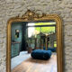 Louis-Philippe gilded fireplace mirror (trumeau style)