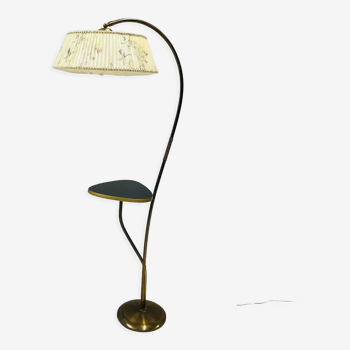 Floor lamp with table