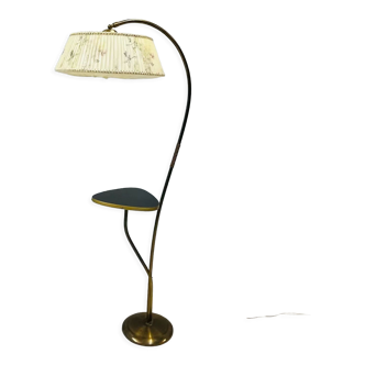 Floor lamp with table