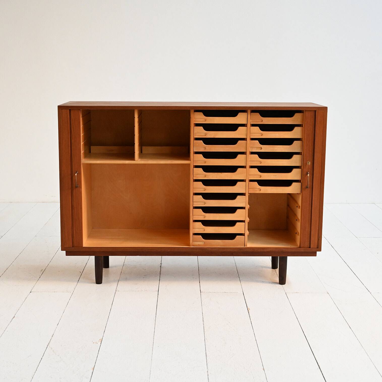Scandinavian teak highboard 1950s