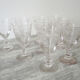9 old port glass art deco style glass