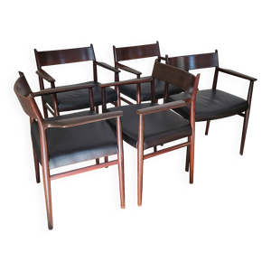 Set Table, 5 chaises - arne vodder