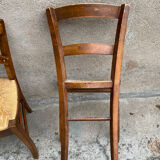 Set of 4 straw chairs