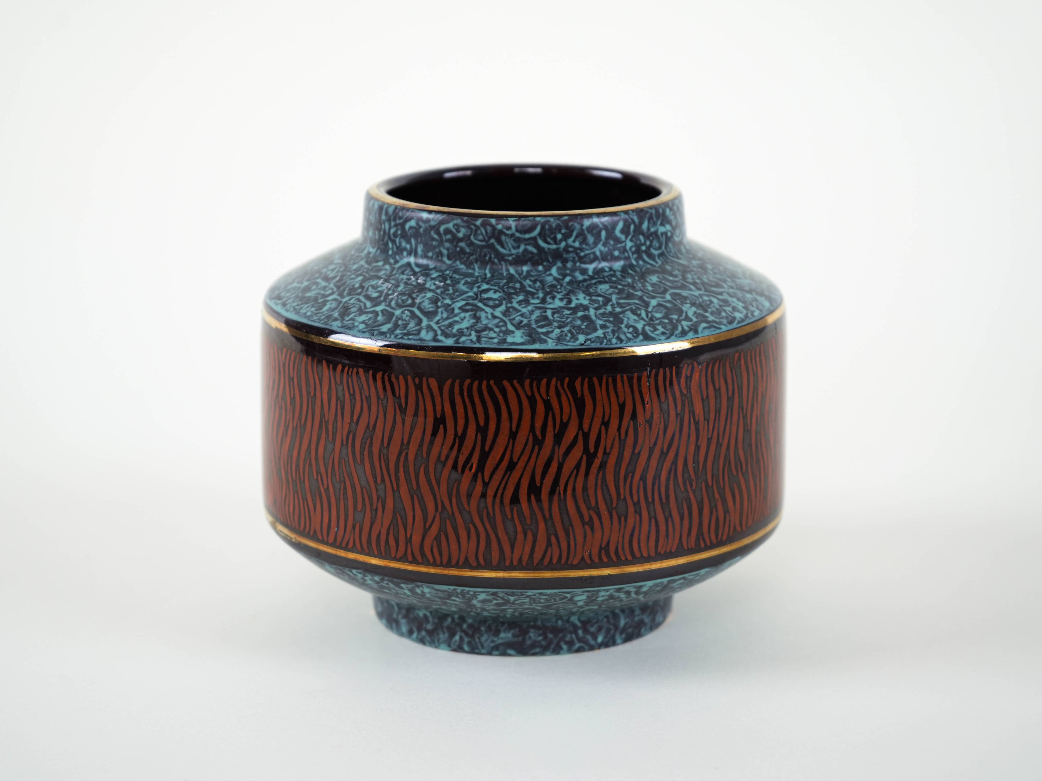Vase en céramique, design allemand, années 1960, fabriqué en Allemagne de l'Ouest