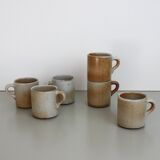 Set of 6 cups Grès du Marais