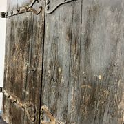 Pair of old shutters
