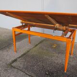 Scandinavian teak coffee table that can be upgraded to a dining table