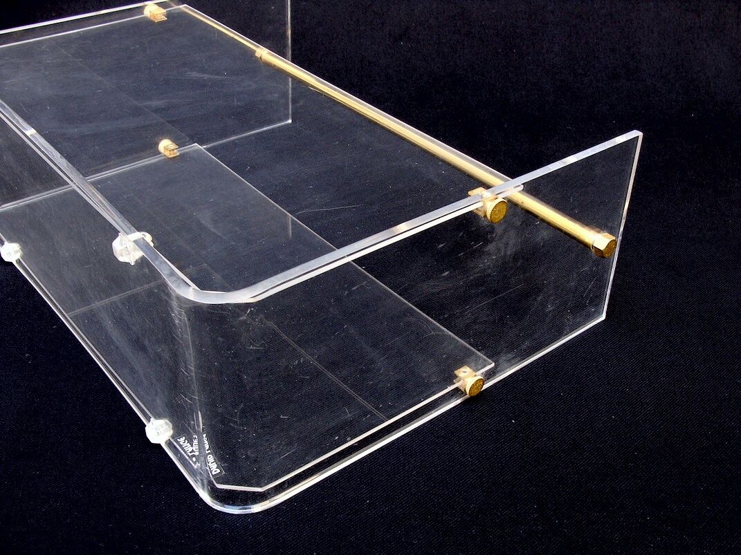Vintage Plexiglas magazine holder