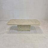 Table basse en marbre italien, années 1970