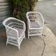 Paires des fauteuils rotin