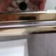 Brass and glass coffee table