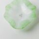 Bol en verre de Murano vert par Giochi di Luce - Plat sculptural ondulé d'Italie des années 1980 pour cendrier ou porte-savon.