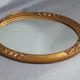 Old mirror frame Art Deco wood & gilded stucco 54x32,5 cm SB