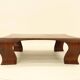 Table basse en Iroko massif par Marc Van Rampelberg