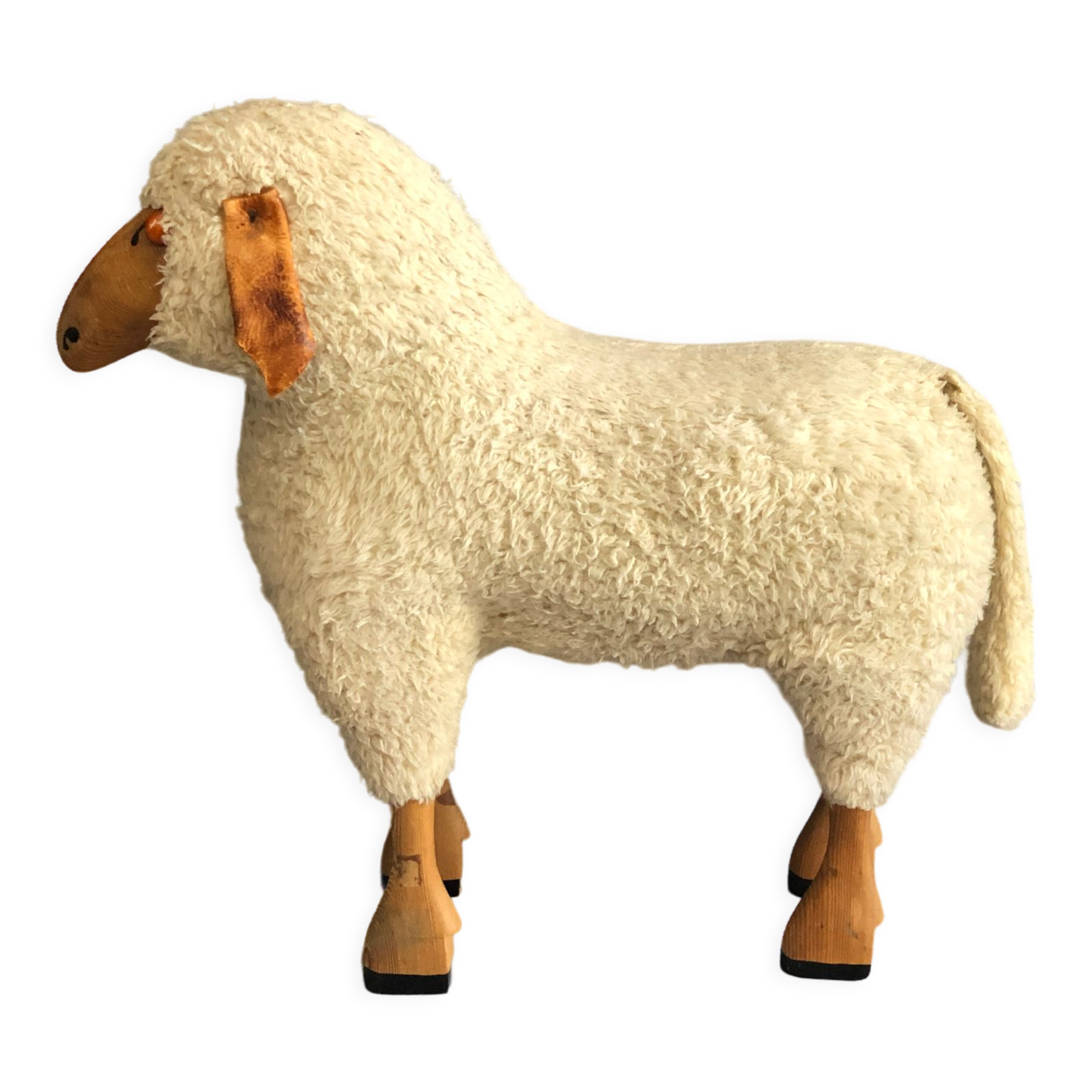 Sheep stool rests foot by Hans Peter Krafft. Edition Meier.