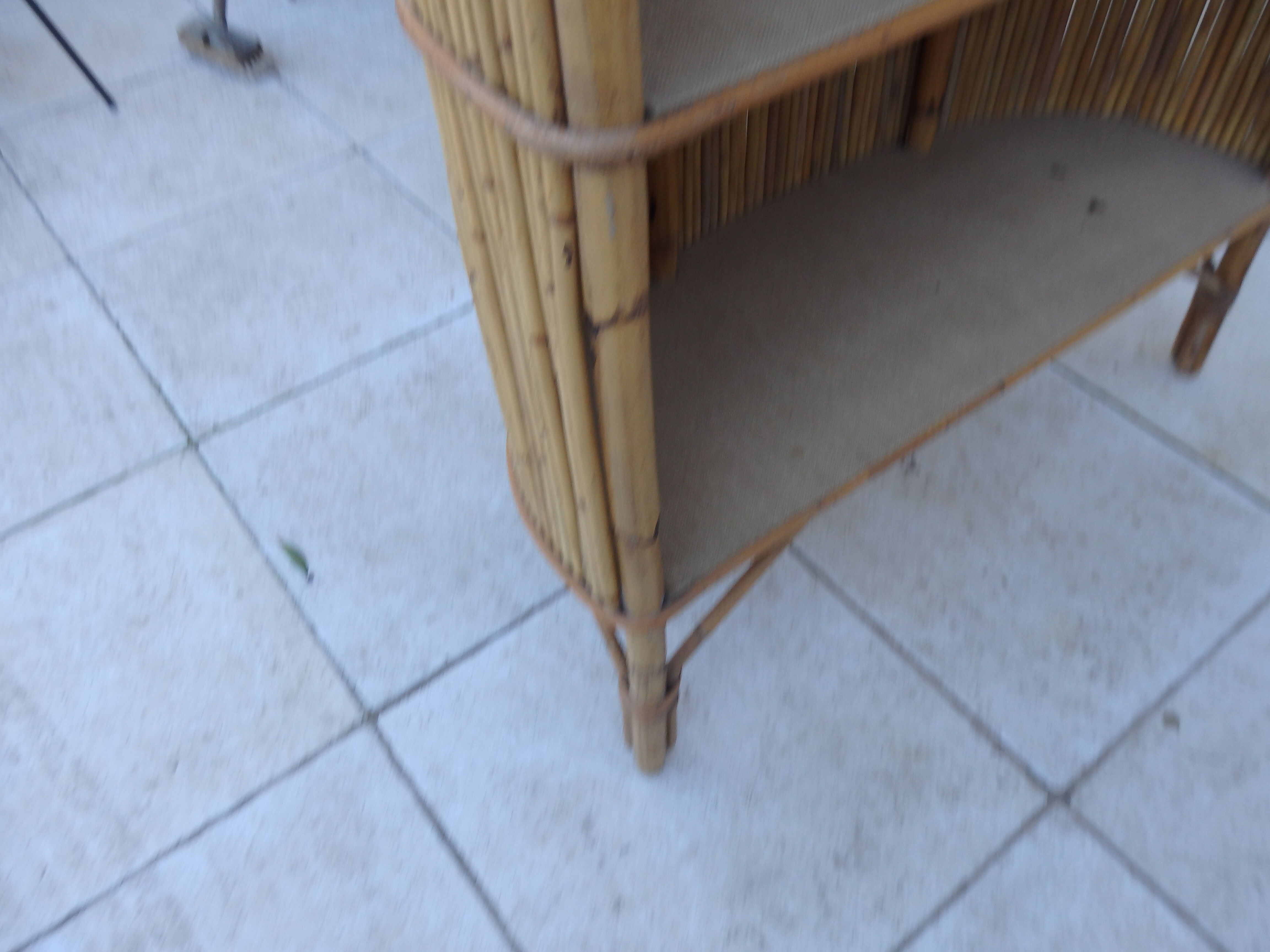 Scandinavian vintage rattan bar