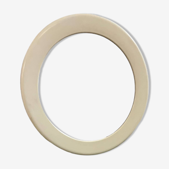 Miroir rond blanc Vintage