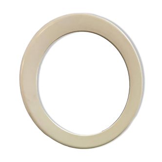 Miroir rond blanc Vintage