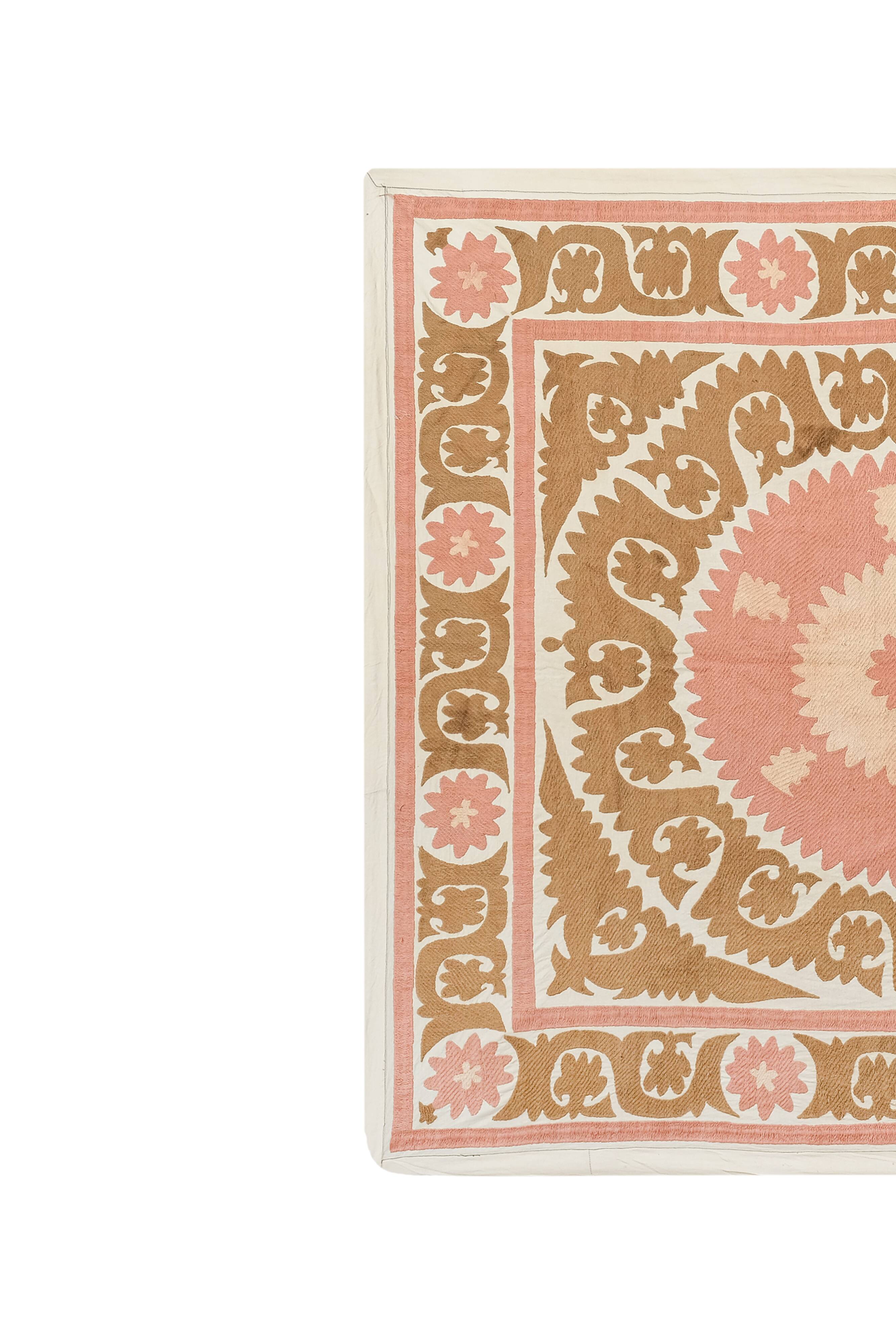 Hand knotted rug, vintage Turkish rug 145x160 cm
