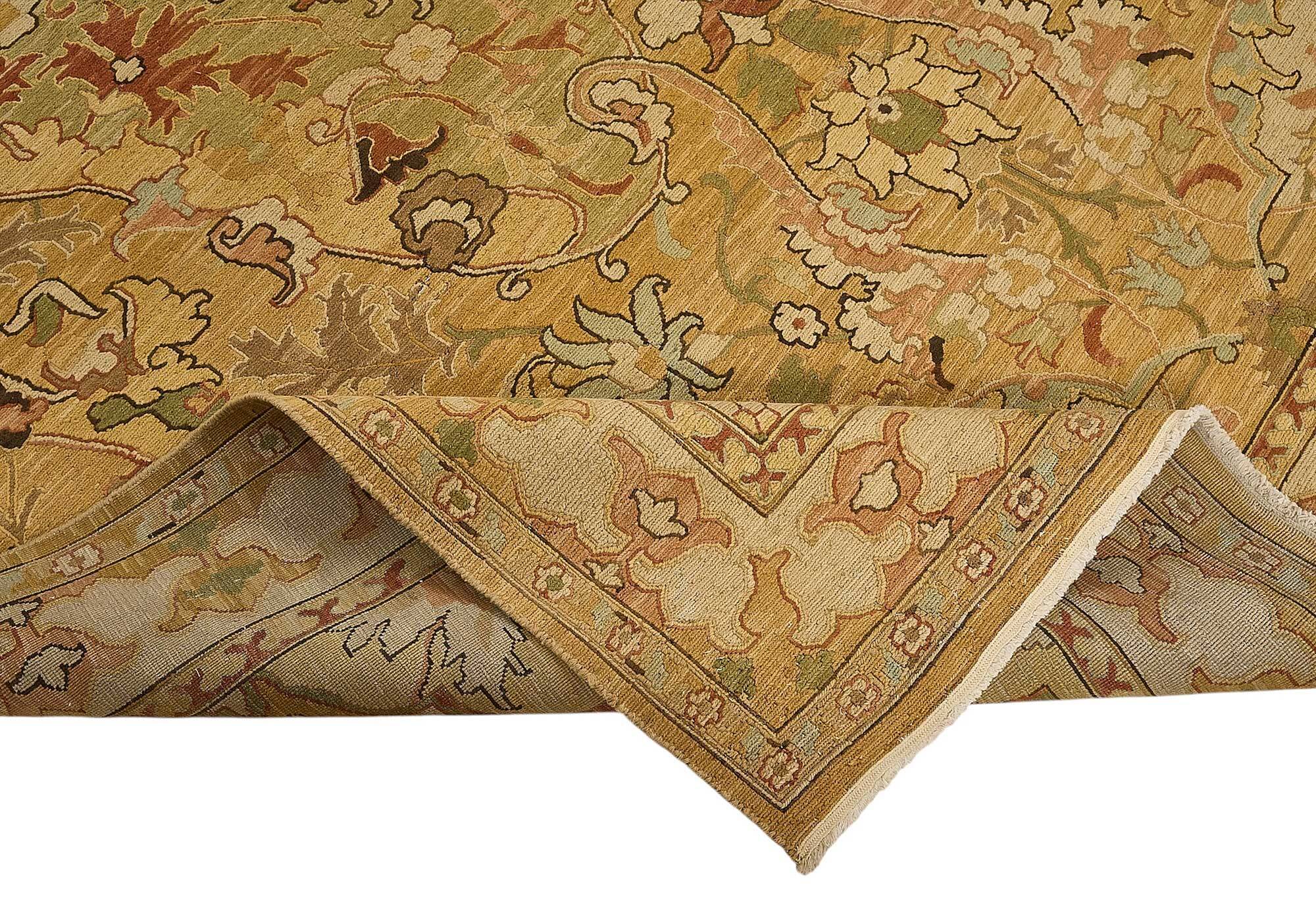 Turkish Handknotted Wool Oushak Rug 260 cm x 348 cm