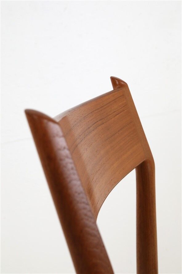 High-quality “418” chair by Arne Vodder for Sibast / teak / genuine leather / Mid-Century Danish Modern design / 1960s