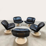 Set of vintage swivel lounge chairs 504 Artifort by Geoffrey Harcourt