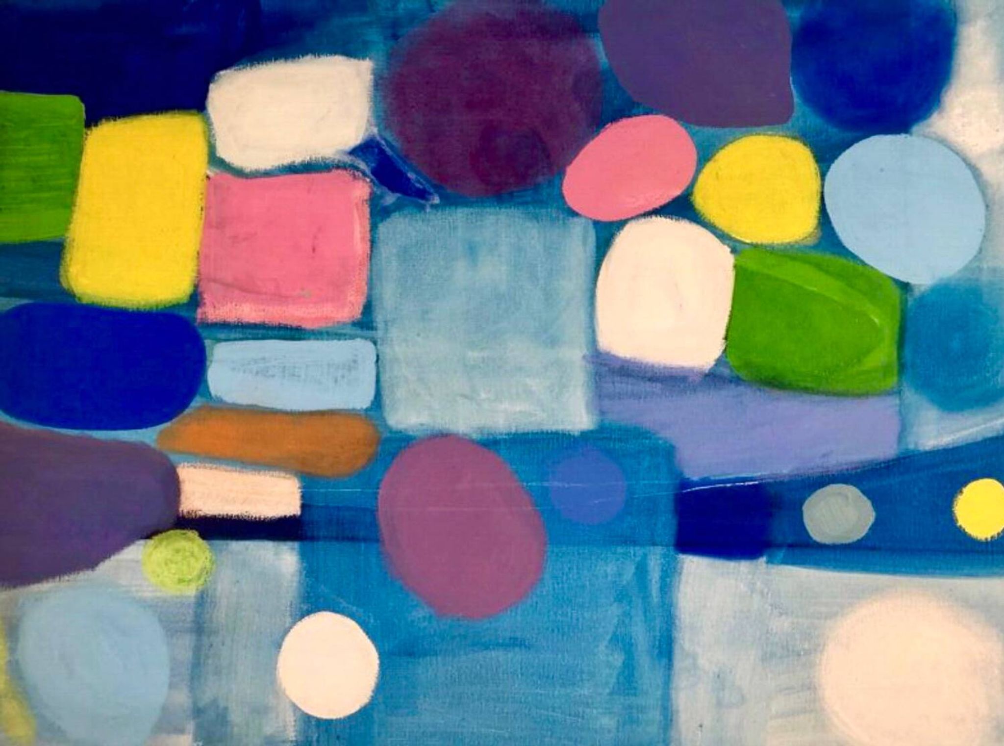 Tableau Coloré Abstrait Contemporain