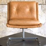 Leather armchair by Raphael Raffel for Apelbaum - France 1970