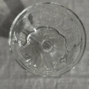 Set of 10 small vintage glass ice cream bowls.