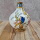Antique hand-decorated faience vase – floral and bird design