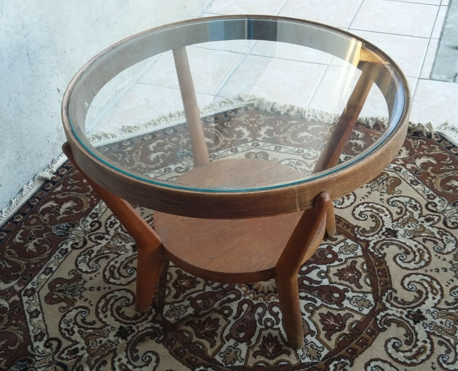 50/60 oak design coffee table