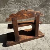 School bench on platform