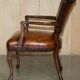 Restored leather office chair, Victorian era