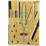 Modern Moroccan Boujad Berber rug in wool