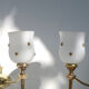 Pair of brass applique Maison Lunel
