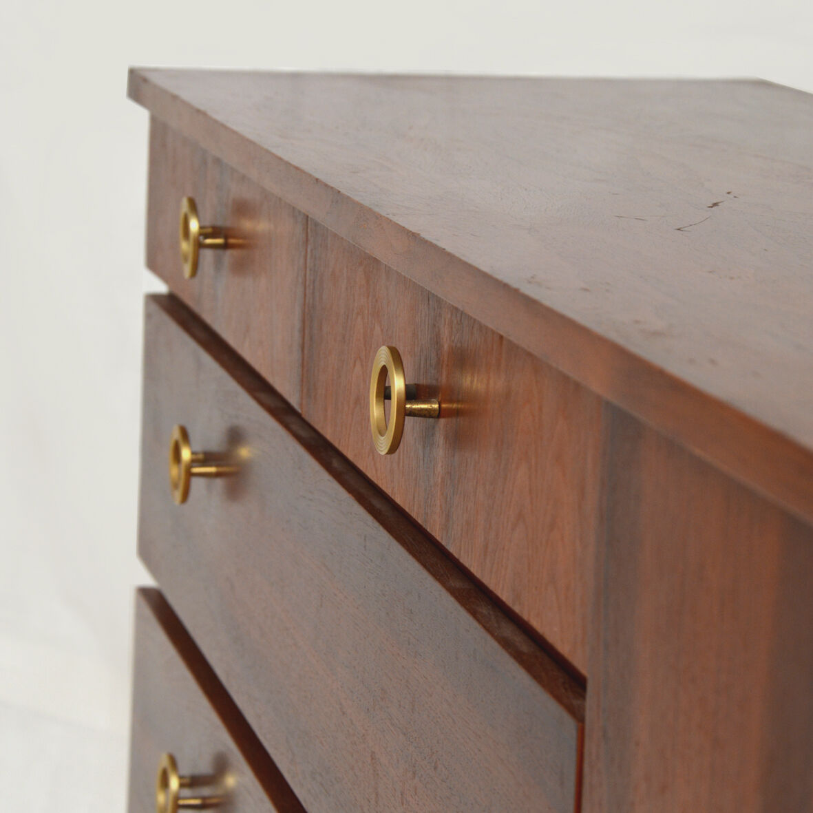 Entrance cabinet brass handles, 1960