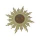 Large Wooden Sun Mirror Sunburst Deknudt Gold Leaf 70cm